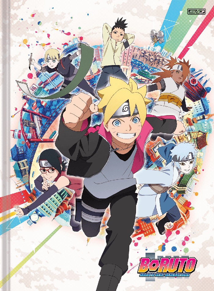 Caderno brochurão capa dura universitário 1x1 80 folhas Boruto - Capa 3 -  São Domingos - Lepok