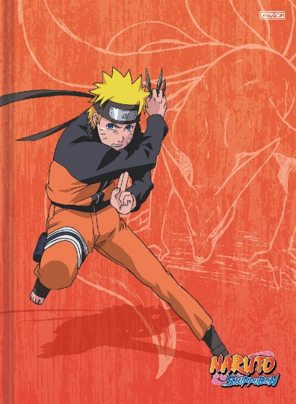 Caderno Brochurão Universitário Naruto 80Fls Capa Dura São Domingos 223074