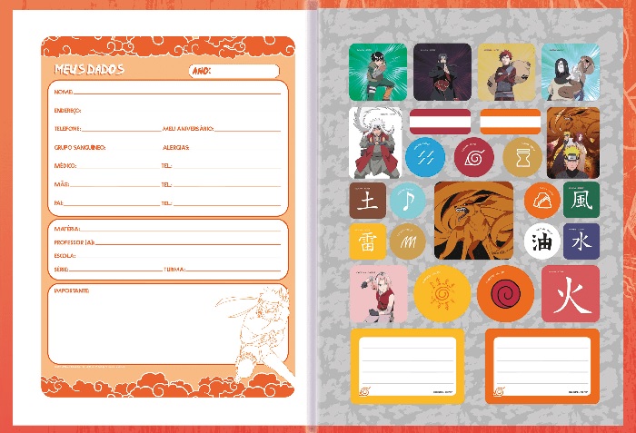 Caderno Brochura Pequeno 1/4 Naruto Shippuden 80fls Sd Capas Sortidas - São  Domingos - Caderno Brochura - Magazine Luiza