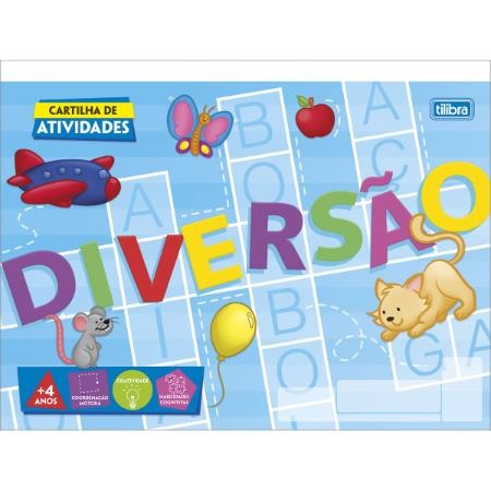Cartilha de Atividades Jogos e Passatempos Aprender, Brincar e Colorir 8  Folhas
