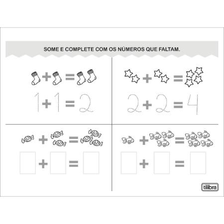 CADERNO CARTILHA DE MATEMATICA ADICAO ACADEMIE TILIBRA 32FLS 294870