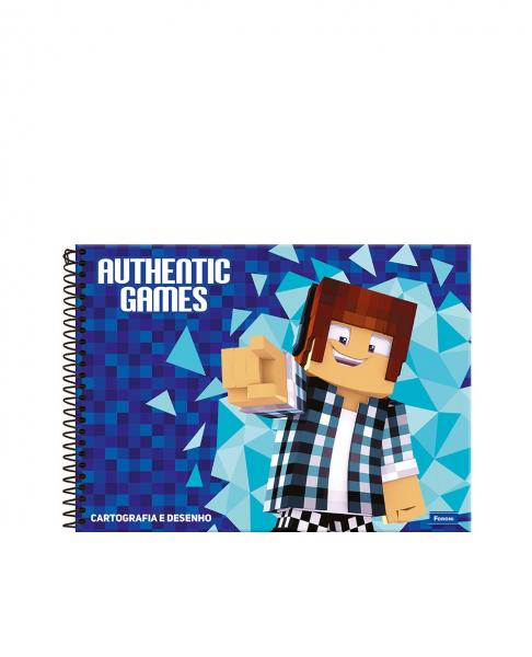 Caderno Brochurão Minecraft Capa Dura 96fls Foroni - Papelaria Criativa