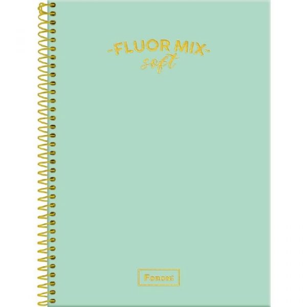 Caderno Colegial 1 Matéria Fluor Mix Soft 80Fls Foroni 3162779
