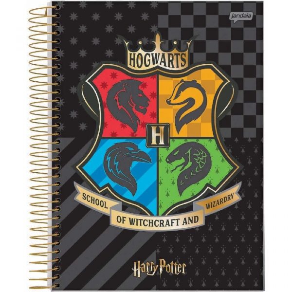 Caderno Colegial 10 Matérias Harry Potter 160Fls Jandaia 69502