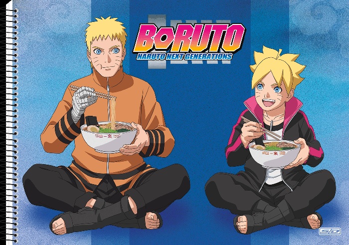 Caderno De Desenho e Cartografia Boruto 60 folhas SD