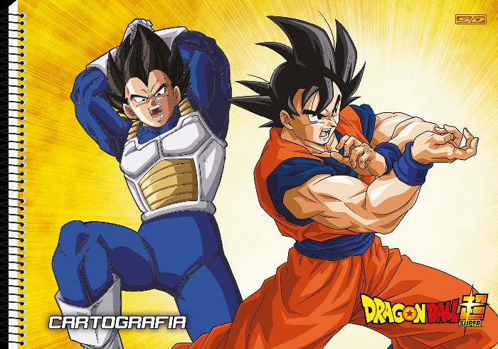 Caderno De Cartografia E Desenho Espiral Capa Dura Dragon Ball 60Fls São Domingos 233217