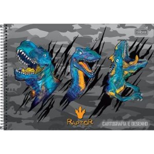 Caderno De Cartografia E Desenho Raptor 80Fls Capa Dura Tilibra 309681