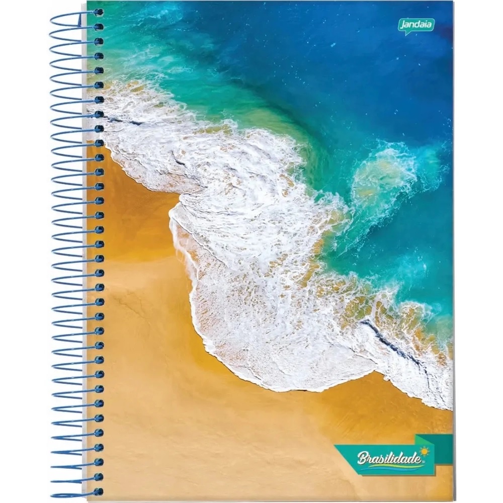 Caderno Espiral 1/4 Capa Dura Brasilidade 200 Folhas Jandaia - Imagem 3