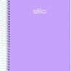 Caderno Espiral 1/4 Stilo Ton Pastel 80Fls Capa Dura Jandaia 6882377