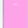 Caderno Espiral 1/4 Stilo Ton Pastel 80Fls Capa Dura Jandaia 6882377
