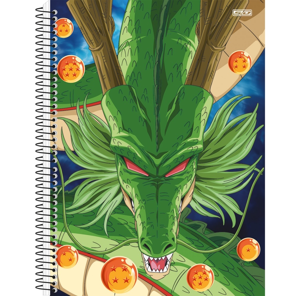 Caderno Universitário 1 Matéria Dragon Ball 80 Fls S.d Pt