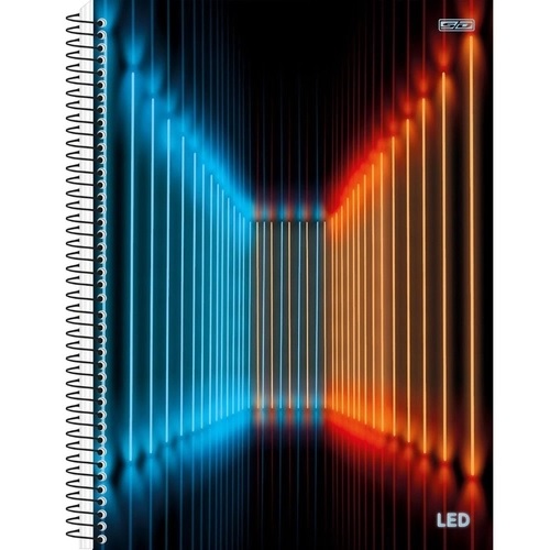 Caderno Espiral Capa Dura Universitário 1 Matéria Led 80Fls São Domingos 233050