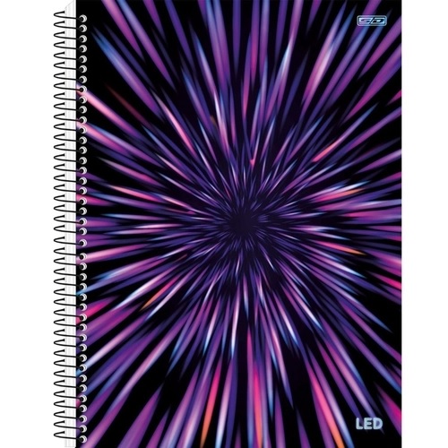 Caderno Espiral Capa Dura Universitário 1 Matéria Led 80Fls São Domingos 233050