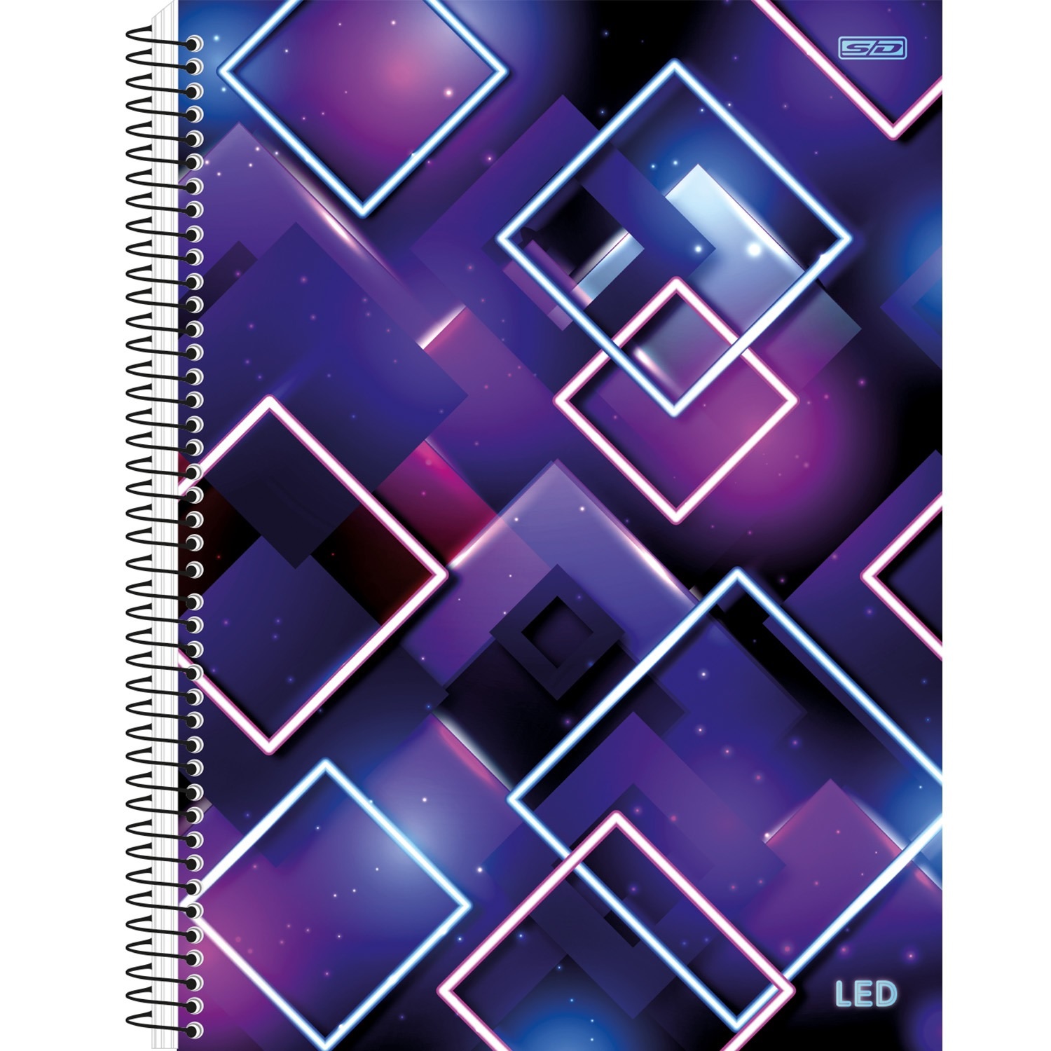 Caderno Espiral Capa Dura Universitário 1 Matéria Led 80Fls São Domingos 233050