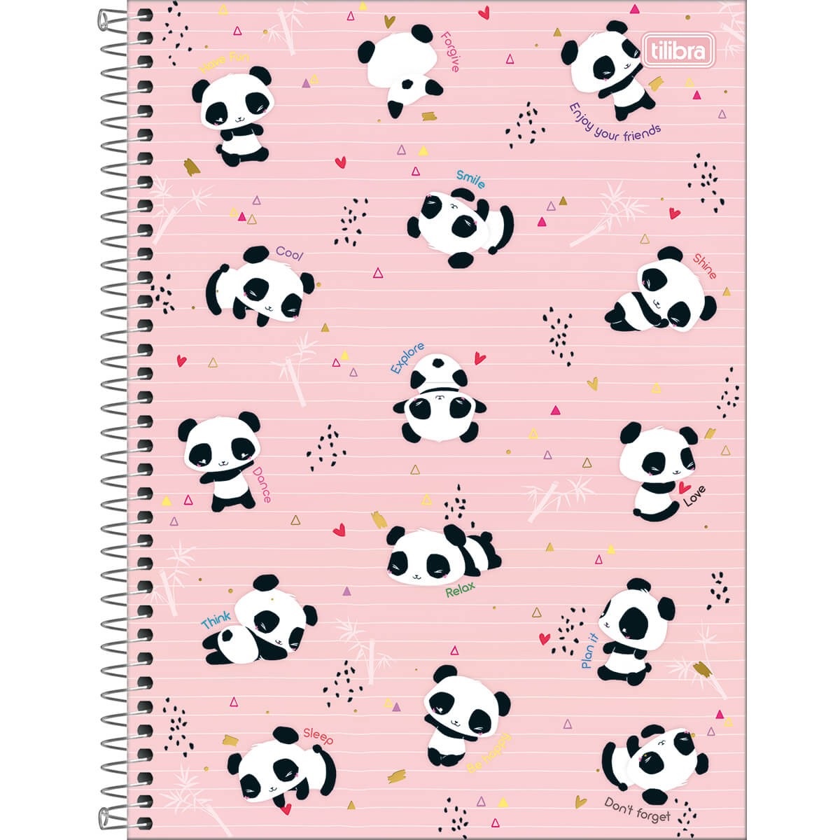 Caderno Cartografia & Desenho Panda Lovely Friend - Tilibra