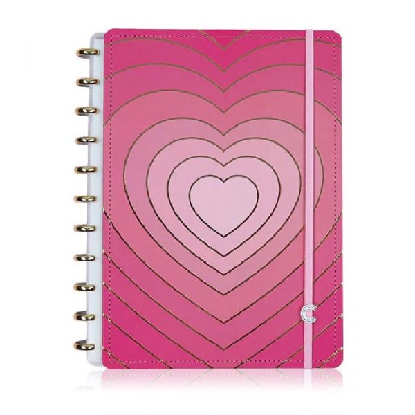 Caderno Inteligente Grande Golden Love 80 Folhas CIGD4128