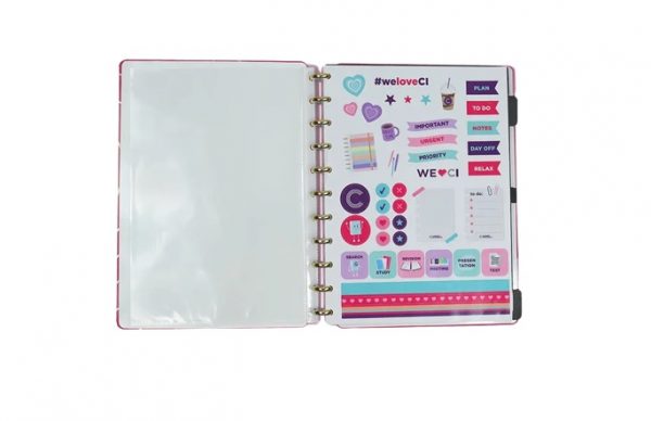 Caderno Inteligente Grande Golden Love 80 Folhas CIGD4128