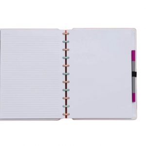 Caderno Inteligente Grande Special Edition Arco-Íris Pastel Linhas Brancas 140 Folhas CIGDP4006