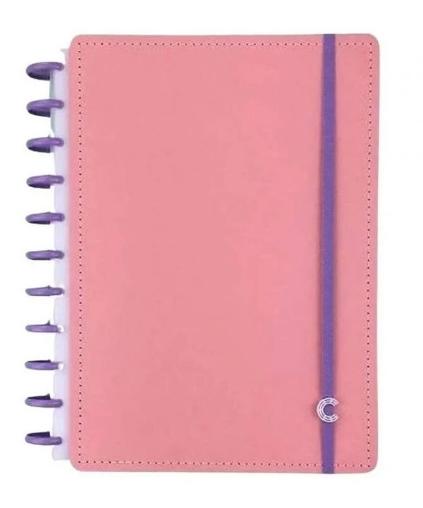 Caderno Inteligente Grande Special Edition Rose Rosé Linhas Brancas 140 Folhas CIGDP4009