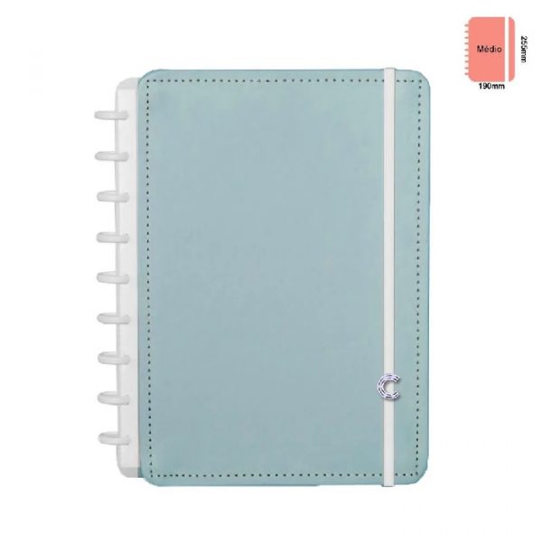 Caderno Inteligente Médio Azul Pastel 80 Folhas CIMD3079