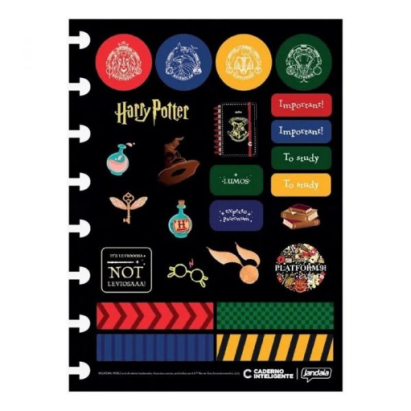 Caderno Inteligente Médio Harry Potter 80 Folhas 7573924