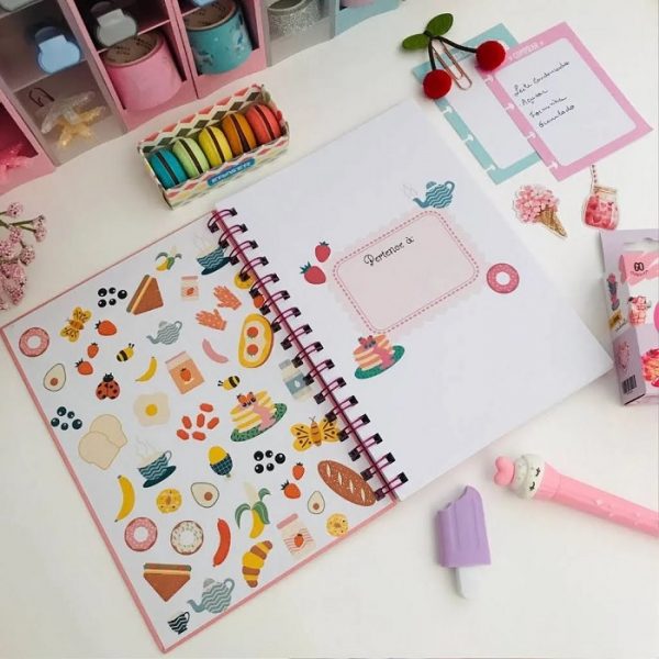 Caderno Minhas Receitas Buendia Rosa 60 Folhas PCE9634