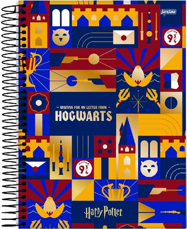 Caderno Universitario 10x1 Harry Potter 160 Folhas - Jandaia