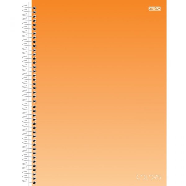 Caderno Universitário 1 Matéria Colors Laranja 80Fls São Domingos 233237