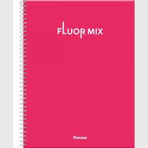 Caderno Universitário 1 Matéria Fluor Mix Neon 80Fls Foroni 3195189