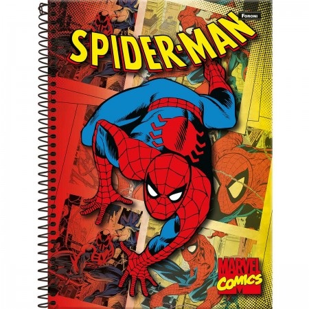 Caderno Universitário 1 Matéria Marvel Comics 80Fls Foroni 3368407