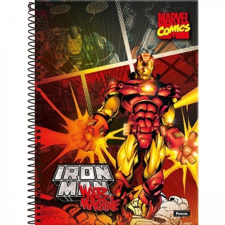 Caderno Universitário 1 Matéria Marvel Comics 80Fls Foroni 3368407