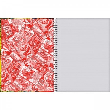 Caderno Universitário 1 Matéria Marvel Comics 80Fls Foroni 3368407