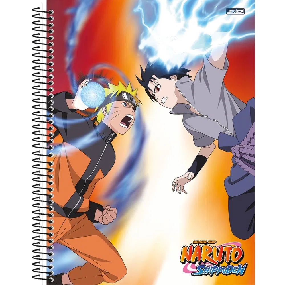 Caderno Universitário Brochura Naruto 80 Folhas Sd