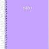 Caderno Universitário 1 Matéria Stilo Roxo Neon 80Fls Jandaia 68847