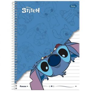 Caderno Universitário 1 Matéria Stitch 80Fls Foroni 3365238