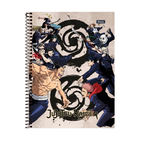 Caderno Universitário 10 Matéria Jujutsu kaisen 160Fls Foroni 3370797