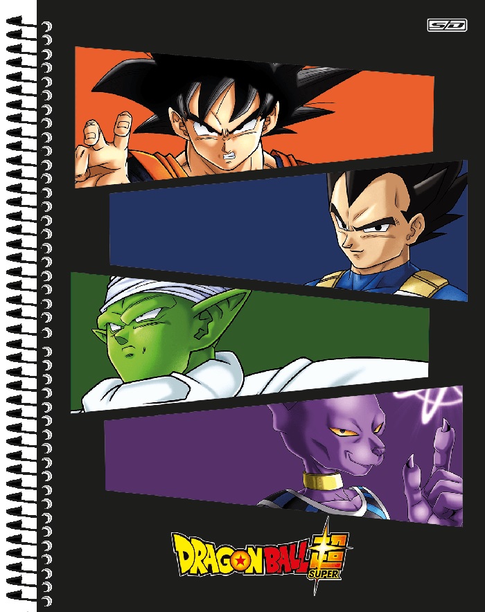 Caderno De Cartografia/desenho Espiral Cd Dragon Ball Super