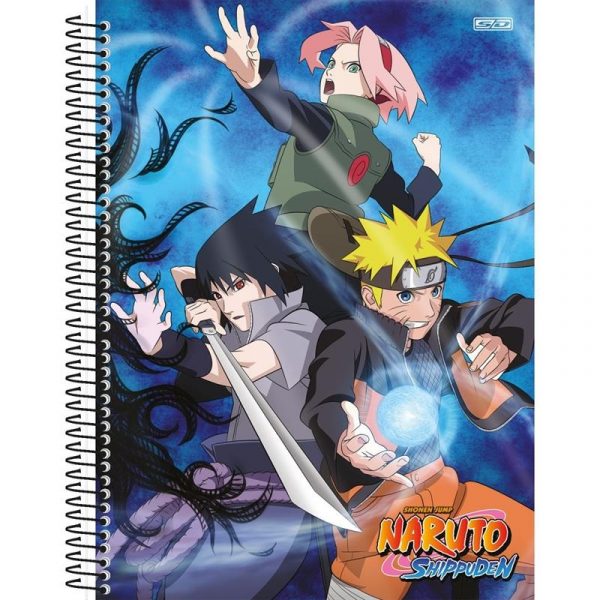 Caderno Universitário 10 Matérias Naruto 160Fls São Domingos 233317