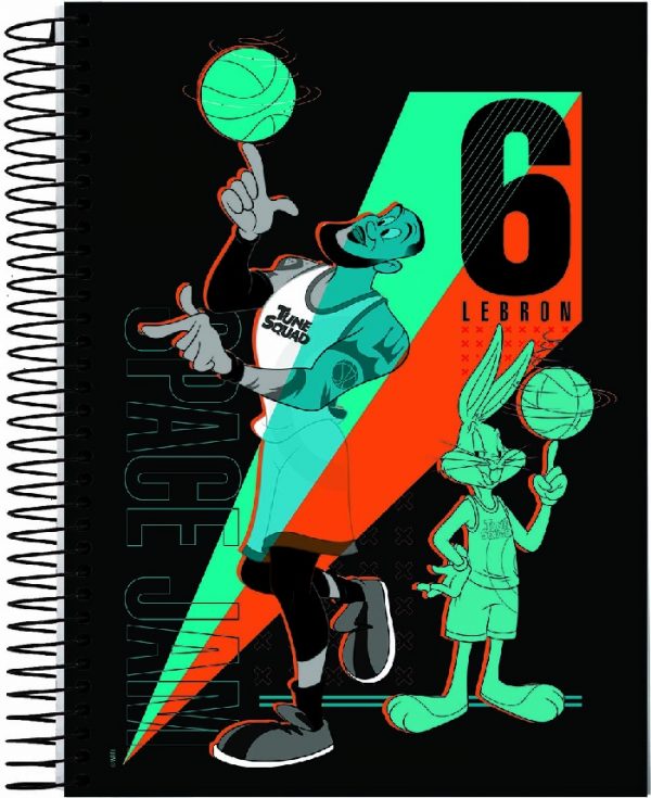 Caderno Universit Rio Mat Rias Space Jam Fls Jandaia Papelaria Criativa