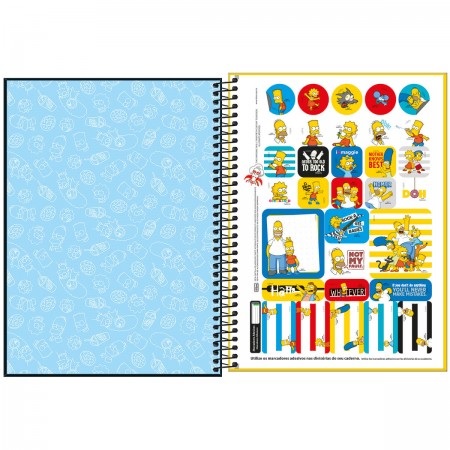 Caderno Universitário 16 Matérias The Simpsons 256Fls Tilibra 340430
