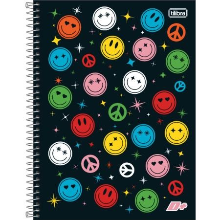 Caderno Espiral Capa Dura Universitário 20 Matérias D+ Feminino