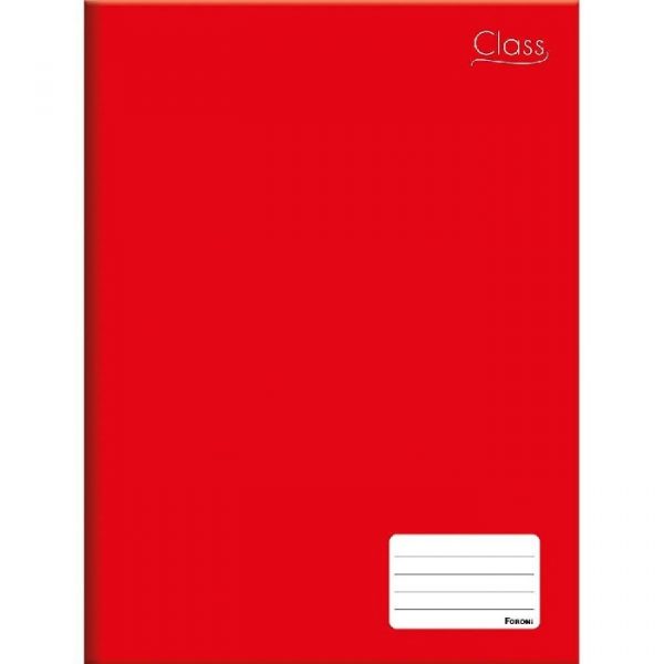 Caderno Universitário Brochurão Vermelho 96Fls Capa Dura Foroni 3589250
