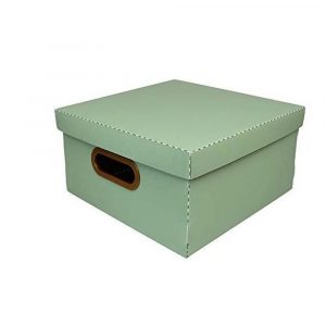 Caixa Organizadora Box Média Linho Verde Dello 2205.V1.0005