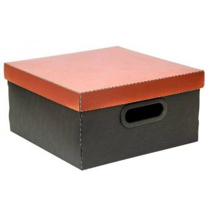 Caixa Organizadora Box Média Metalizada Cobre Dello 2198CB0005