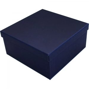 Caixa Presente Quadrada M Lisa Azul Up Box 2775