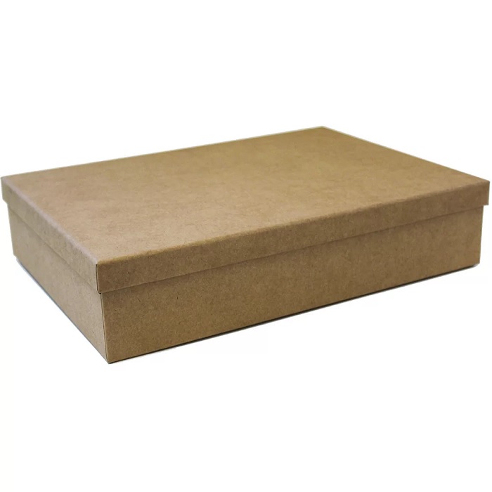 Caixa Presente Retangular Média Kraft Natural Up Box 2840