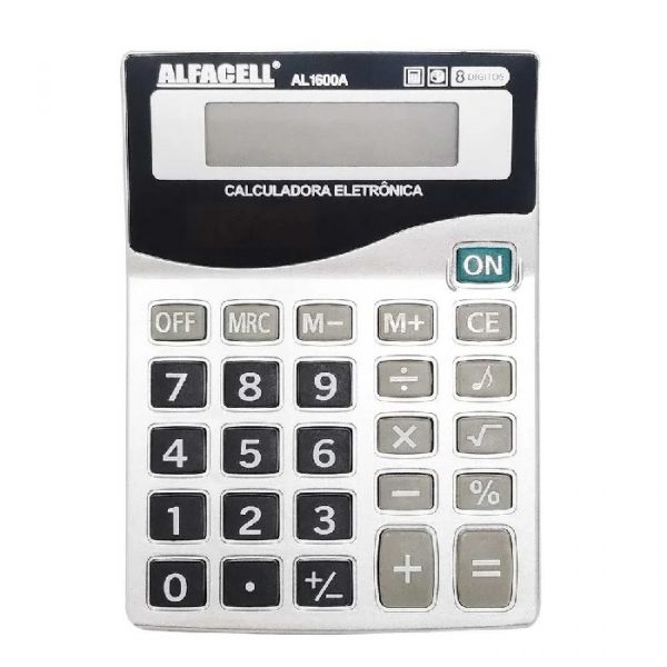 Calculadora Alfacell 8 Dígitos Eletrônica AL1600A