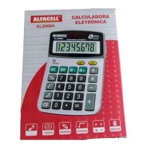 Calculadora Alfacell 8 Dígitos Eletrônica AL2808A