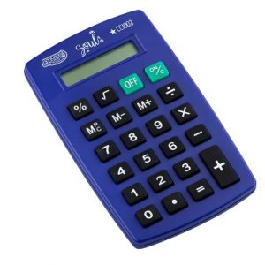 Calculadora De Bolso 8 Dígitos Azul Neon BRW CC1003