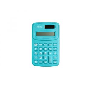Calculadora De Bolso Colorida Mini Azul 8 Dígitos Letron 99327